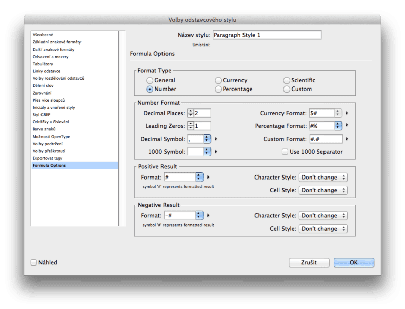 active tables indesign