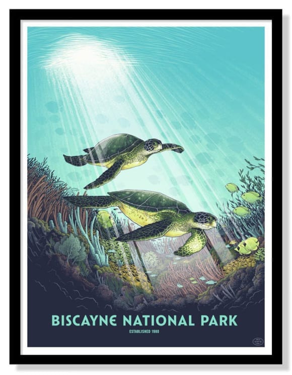 biscayne-national-park-silk-screen-print-by-justin-santora