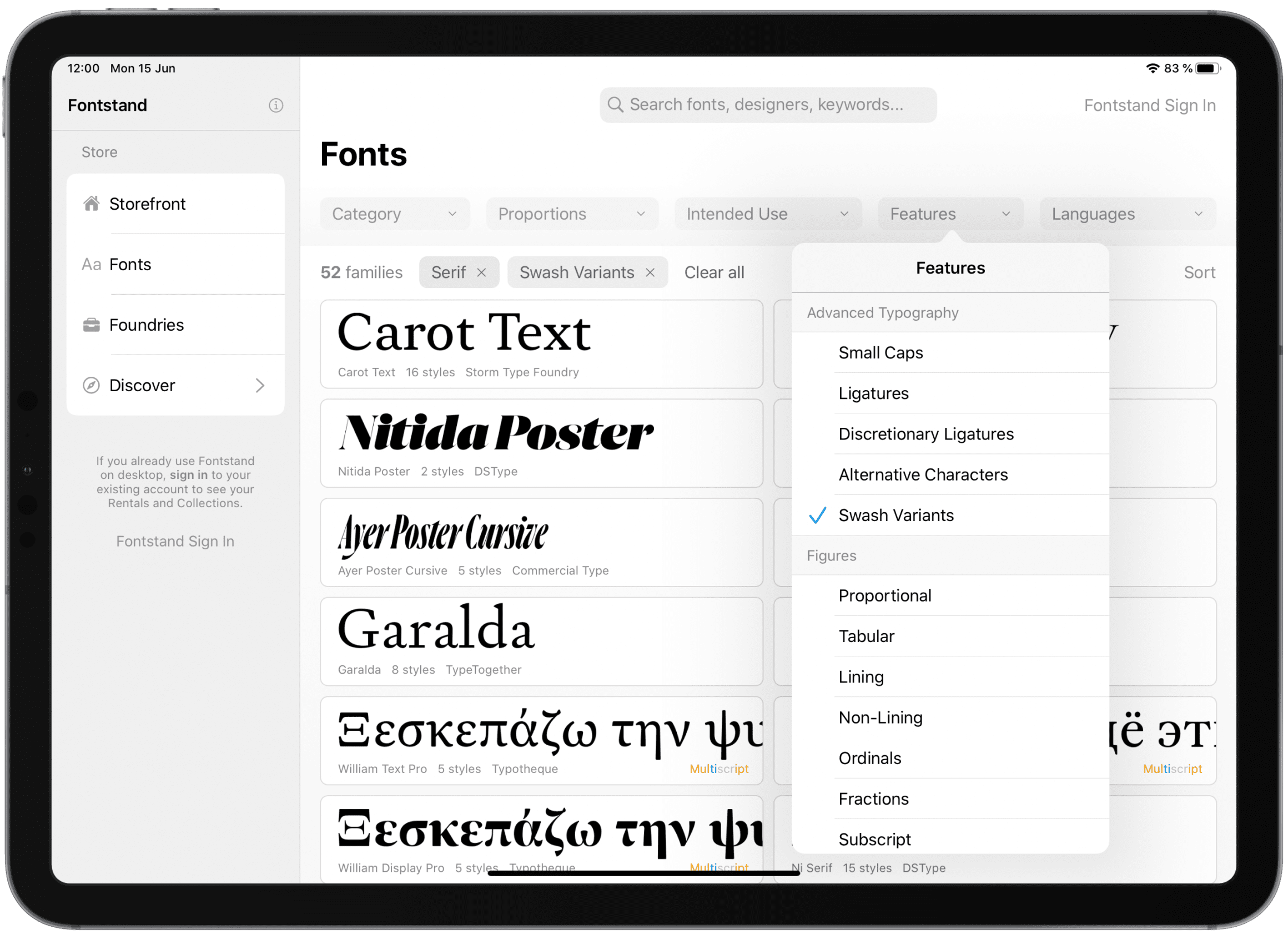 fontstand convert to out line